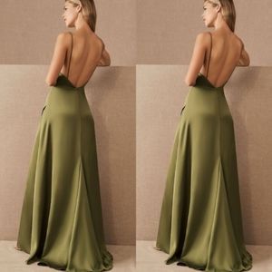 BHLDN Fame Partners The Rosabel Maxi Dress in Olive Green